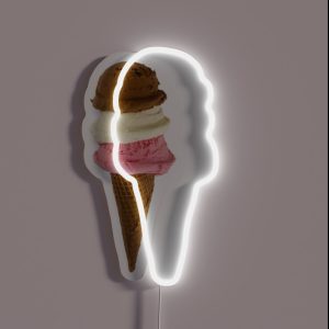 Ice Cream Cone RGB Neon Sign