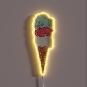 Ice Cream Cone RGB Neon Sign Ice Cream Cone RGB Neon Sign