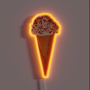 Ice Cream Cone RGB Neon Sign
