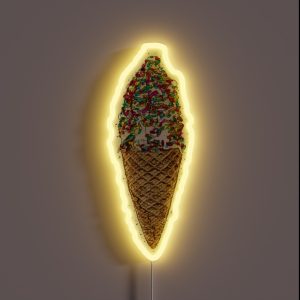 Ice Cream Cone RGB Neon Sign