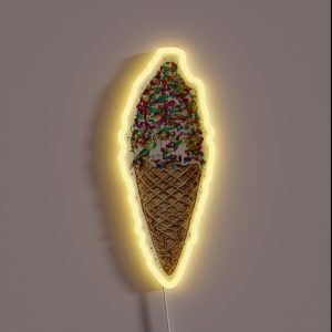 Ice Cream Cone RGB Neon Sign