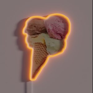 Ice Cream Cone RGB Neon Sign Ice Cream Cone RGB Neon Sign