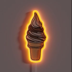 Ice Cream Cone Swirl RGB Neon Sign Ice Cream Cone Swirl RGB Neon Sign