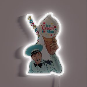 ICE CREAM MAN IMAGE RGB Neon Sign ICE CREAM MAN IMAGE RGB Neon Sign