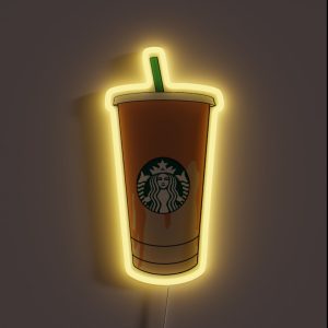 Iced Caramel Macchiato RGB Neon Sign