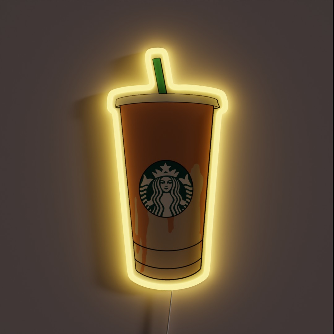 Iced Caramel Macchiato RGB Neon Sign Iced Caramel Macchiato RGB Neon Sign