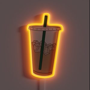 Iced Coffee RGB Neon Sign Iced Coffee RGB Neon Sign