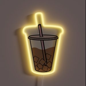 Iced Coffee RGB Neon Sign Iced Coffee RGB Neon Sign