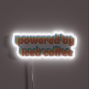 Iced Coffee RGB Neon Sign