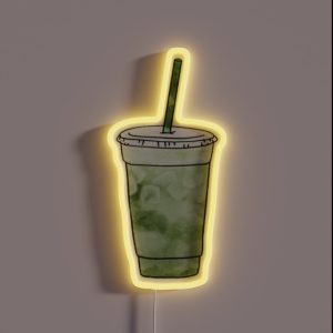 Iced Matcha Latte RGB Neon Sign Iced Matcha Latte RGB Neon Sign