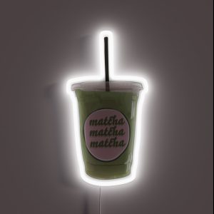 Iced Matcha Latte RGB Neon Sign