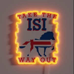 Icelandic Horse Icelanders Ride Icelandic Horses RGB Neon Sign