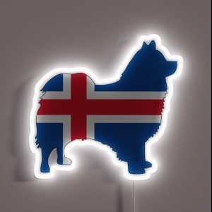 Icelandic Sheepdog Support Responsible Breeders RGB Neon Sign