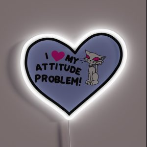 Igirl Attitude Problem RGB Neon Sign Igirl Attitude Problem RGB Neon Sign