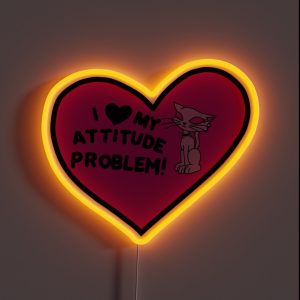 Igirl Attitude Problem RGB Neon Sign Igirl Attitude Problem RGB Neon Sign
