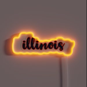 Illinois RGB Neon Sign Illinois RGB Neon Sign