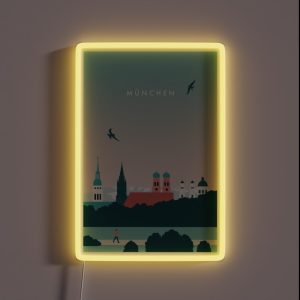 Illustration From Munich RGB Neon Sign