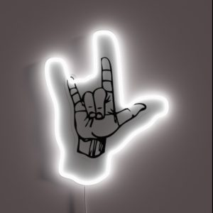 ILY Asl RGB Neon Sign