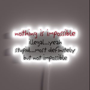 Impossible RGB Neon Sign Impossible RGB Neon Sign