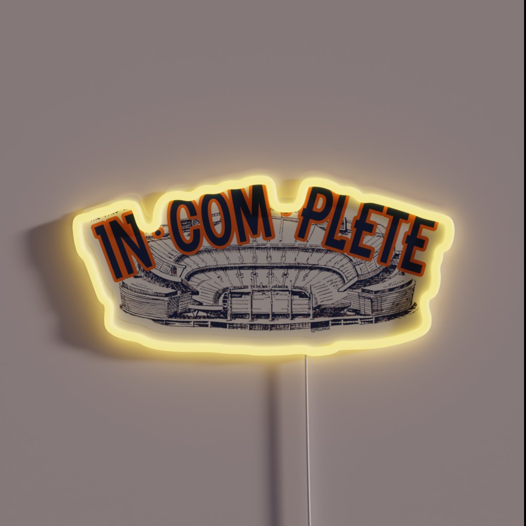 IN COM PLETE RGB Neon Sign IN COM PLETE RGB Neon Sign