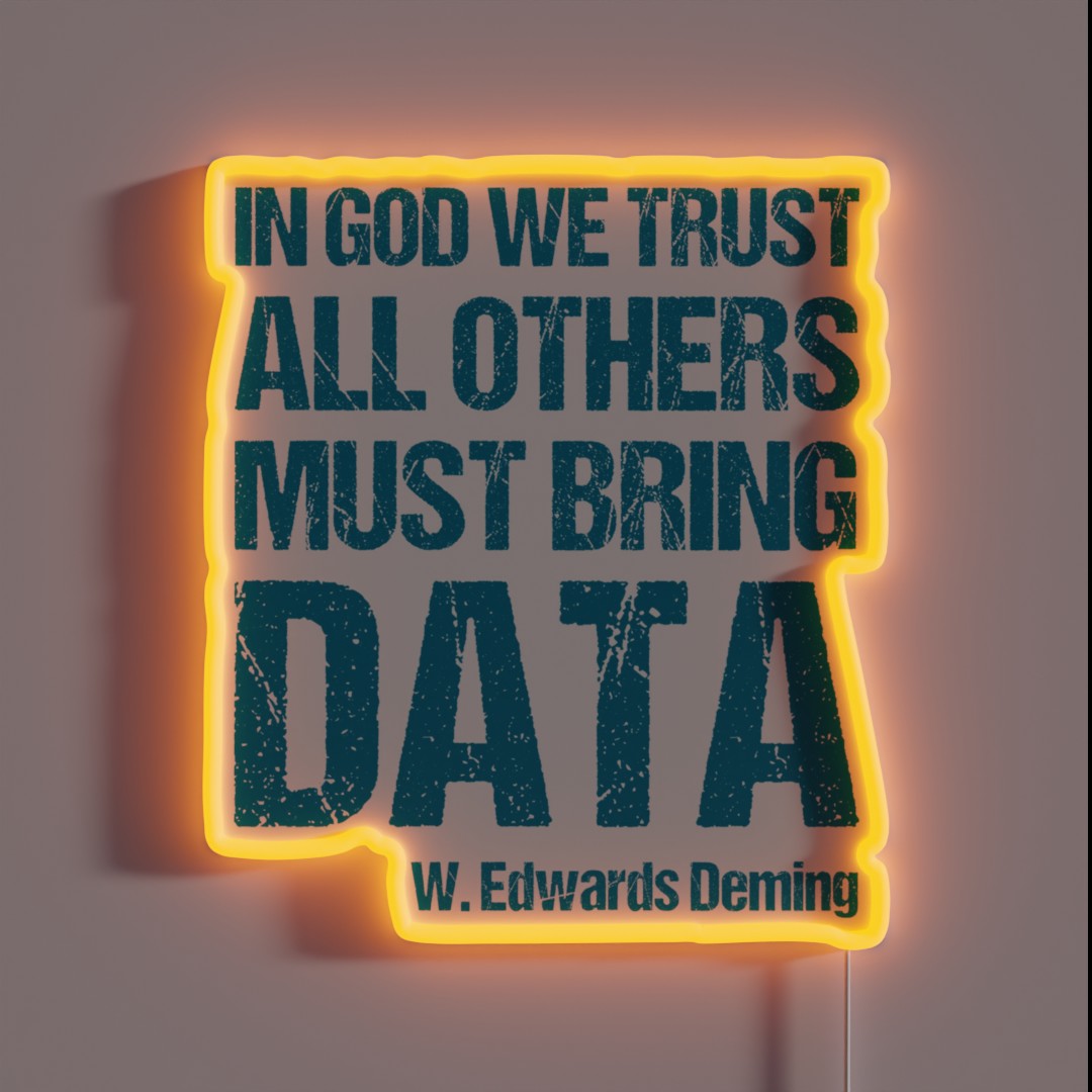 In God We Trust All Others Must Bring Data RGB Neon Sign In God We Trust All Others Must Bring Data RGB Neon Sign