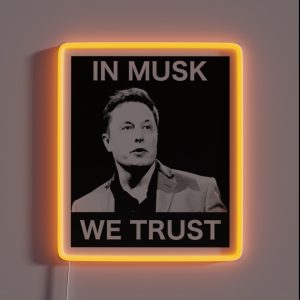 In Musk We Trust RGB Neon Sign In Musk We Trust RGB Neon Sign