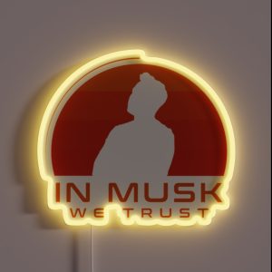 In Musk We Trust RGB Neon Sign