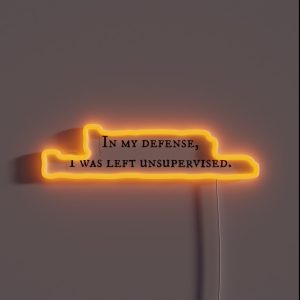 In My Defense RGB Neon Sign In My Defense RGB Neon Sign