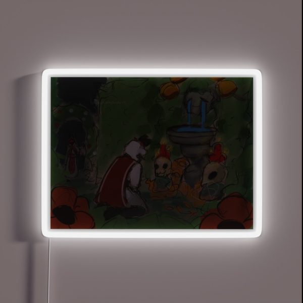 In Remembrance Cult Of The Lamb RGB Neon Sign