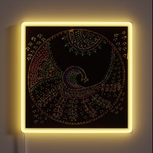 Indian Delicate Art Dancing Peacock RGB Neon Sign Indian Delicate Art Dancing Peacock RGB Neon Sign