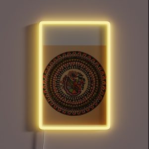 Indian Delicate Art Vibrant Colors Dancing Swam RGB Neon Sign Indian Delicate Art Vibrant Colors Dancing Swam RGB Neon Sign