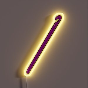 Indigo Crochet Hook RGB Neon Sign