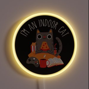 Indoor Cat RGB Neon Sign