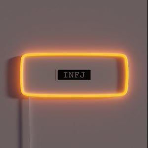 INFJ Typewriter RGB Neon Sign