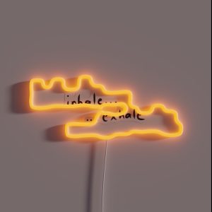 Inhale Exhale RGB Neon Sign