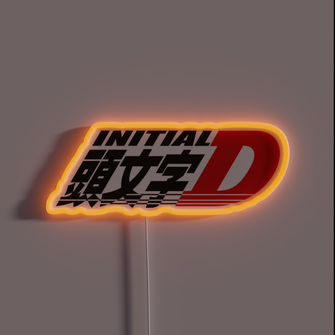 Initial D RGB Neon Sign Initial D RGB Neon Sign