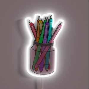 Ink Joy Pens In A Jar Design Ink Joy Lover Ink Joy Obsessed RGB Neon Sign