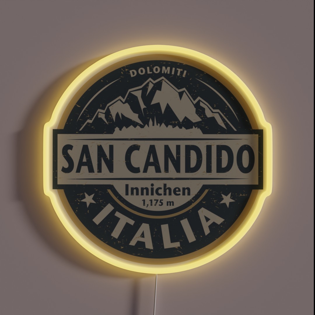 Innichen San Candido Italy RGB Neon Sign Innichen San Candido Italy RGB Neon Sign