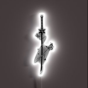 Insect Breathing Sword RGB Neon Sign