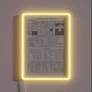 International Phonetic Alphabet RGB Neon Sign International Phonetic Alphabet RGB Neon Sign