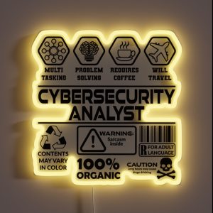 Internet Security Analyst RGB Neon Sign