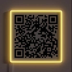 Interstellar Theme Hans Zimmer QR Code RGB Neon Sign