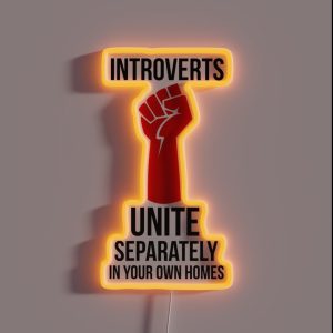 Introverts Unite RGB Neon Sign