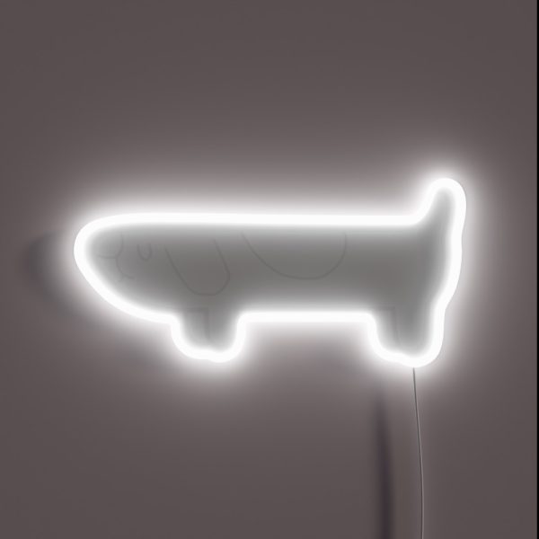Invisible Hidden Long Dog RGB Neon Sign
