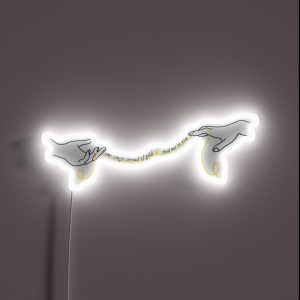 Invisible String One Single Thread Of Gold Tied Me To You RGB Neon Sign