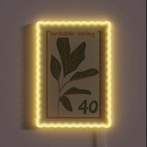 Invisible String Stamp RGB Neon Sign