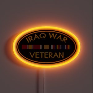 Iraq Veteran RGB Neon Sign