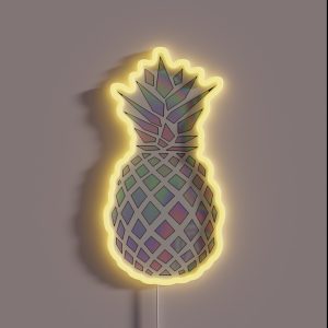 Iridescent Pineapple RGB Neon Sign