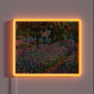 Irises In Monet S Garden At Giverny RGB Neon Sign Irises In Monet S Garden At Giverny RGB Neon Sign