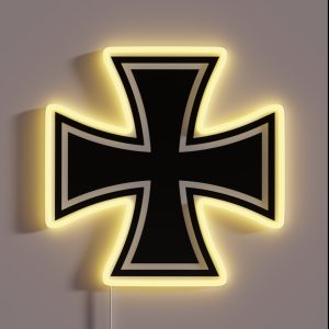 Iron Cross Logo RGB Neon Sign